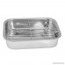 Kosma Stainless Steel Deep Roasting Pan | Baking Tray with Grill | Roasting Pan with Rack | Roaster - 30 Cm - B01416JUFY